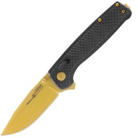 Нож туристический SOG Terminus XR LTE, Carbon/Gold (TM1033-BX)
