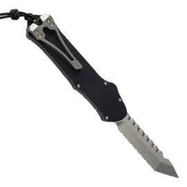 Кишеньковий ніж Heretic Hydra Tanto Stonewash Serrated Black (H006-2C), Покриття клинка: SW (Stonewash), Колір: Black, Тип ріжучої кромки: Серрейтор, зображення 2