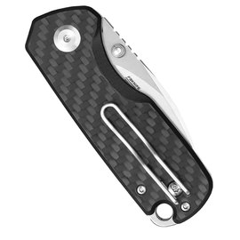 Маленький складной нож Firebird FH925-CF черное тиснение, Цвет : Black, Материал рукояти: G-10/Carbon Fiber, изображение 3