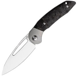 Кишеньковий ніж  Artisan Tylos S35VN Titanium and Marbled CF (1854G-MCF), Колір: Black