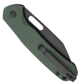 Кишеньковий ніж CJRB Pyrite Wharncliffe BB Micarta Green (J1925A-BMGN), Покриття клинка: Black, Колір: Green, зображення 4