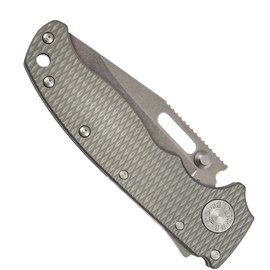 Кишеньковий ніж Demko AD20.5 Clip Point 20CV Milled Titanium (205-20CV-TI-TEX-CP), зображення 4