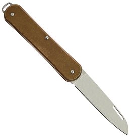 Маленький складной нож Fox Vulpis Brass Brown (FX-VP130 OT), Покрытие клинка: Polished, Цвет : Brown, изображение 4