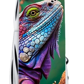 Многофункциональный нож Victorinox Camper Animal Хамелеон 1.3613.3.F1020pw, изображение 3