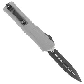 Ніж армійський (військовий) Microtech Combat Troodon Gen III Double Edge Black Blade Natural Clear (1142-1NC), Покриття клинка: Black, Колір: Natural Clear, зображення 2