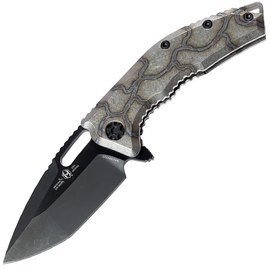 Кишеньковий ніж Heretic Medusa Tanto DLC Magnacut Flamed Titanium Grey (H009-6A-FTI)