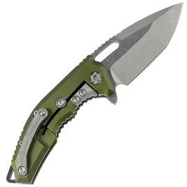 Кишеньковий ніж Heretic Medusa Tanto Battleworn MagnaCut Aluminum Green (H009-5A-GRN), зображення 2