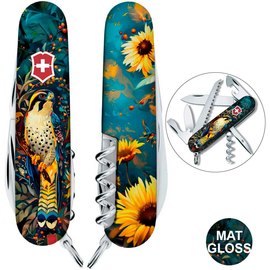Многофункциональный нож Victorinox Camper Ukraine Величественный Сокол 1.3613.3.T3180pw, изображение 2