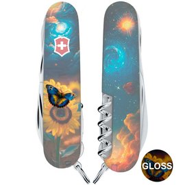 Багатофункціональний ніж Victorinox Huntsman Ukraine Зірковий метелик 1.3713.3.T3240pw, зображення 4