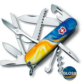 Многофункциональный нож Victorinox Huntsman Ukraine Желто-синие краски 1.3713.7.T3250pw