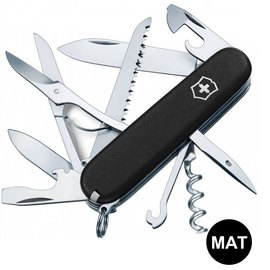 Багатофункціональний ніж Victorinox Huntsman Mat чорний матовий лак 1.3713.3_M0007p