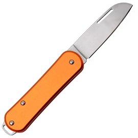 Маленький складний ніж Fox Vulpis Aluminium orange (FX-VP108 OR), Покриття клинка: Polished, Колір: Помаранчевий, Матеріал рукояті: Алюміній, зображення 2