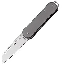 Маленький складний ніж Fox Vulpis Titanium gray (FX-VP108 TI), Покриття клинка: Polished, Колір: Сірий, Матеріал рукояті: Титан