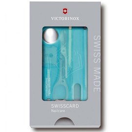Карта-мультитул Victorinox Swisscard Nailcare 0.7240.T21, Цвет: Голубой, изображение 4