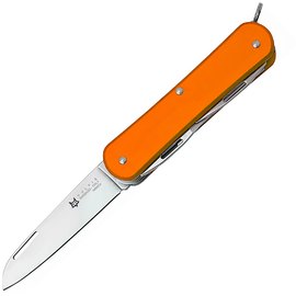 Багатофункціональний ніж для виживання Fox Vulpis Aluminium orange (FX-VP130-SF5 OR), Колір: Помаранчевий, Матеріал рукояті: Алюміній, зображення 2