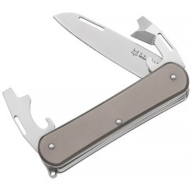 Багатофункціональний ніж Fox Vulpis Titanium gray (FX-VP130-3 TI), Колір: Сірий, Матеріал рукояті: Титан