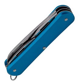Багатофункціональний ніж Fox Vulpis Aluminium blue (FX-VP130-3SB), Колір: Синій, Матеріал рукояті: Алюміній, зображення 4