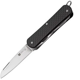 Багатофункціональний ніж для виживання Fox Vulpis CF black (FX-VP130-SF5 CF), Колір: Чорний, Матеріал рукояті: Вуглецеве волокно, зображення 2
