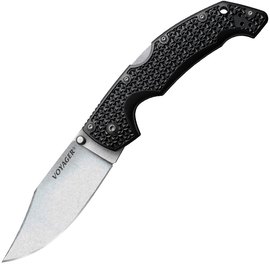 Карманный нож Cold Steel Voyager Large Clip Point Plain Edge, Black (CS-29AC)