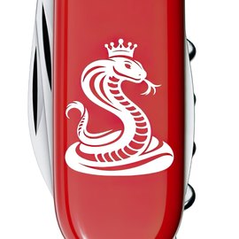 Многофункциональный коллекционный нож Victorinox Spartan Zodiac Кобра с короной (1.3603.Z4330u), изображение 2