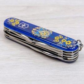 Многофункциональный сувенирный нож Victorinox Huntsman Ukraine Украинские мотивы (1.3713.T2.T1370u)