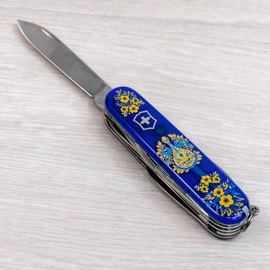 Многофункциональный сувенирный нож Victorinox Huntsman Ukraine Украинские мотивы (1.3713.T2.T1370u)