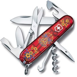 Многофункциональный сувенирный нож Victorinox Climber Ukraine Украинские мотивы (1.3703.T.T1370u)