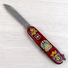 Многофункциональный сувенирный нож Victorinox Climber Ukraine Украинские мотивы (1.3703.T.T1370u)