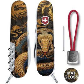 Многофункциональный коллекционный нож Victorinox Huntsman Zodiac Деревянная змея (1.3713.3.Z4280pk)
