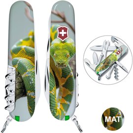 Многофункциональный коллекционный нож Victorinox Climber Zodiac Зелёная змея (1.3703.7.Z4270pk)