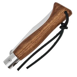 Карманный нож Main Knives "Italian line" 95 mm Blade Walnut Wood PU Loop Brown (10011)
