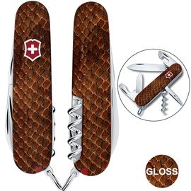 Многофункциональный коллекционный нож Victorinox Spartan Design Принт Кожа кобры (1.3603.R2210pk)