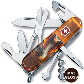 Многофункциональный коллекционный нож Victorinox Climber Zodiac Пламенная кобра (1.3703.Z4250pk)