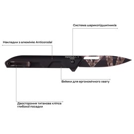 Кишеньковий ніж Extrema Ratio Ferrum T Black Warfare Geotech Camo (04.1000.0367/BDW/BLK), зображення 6