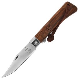 Ніж туристичний Main Knives "Workers line" Clip Point Rosewood PU Loop Brown (1153)