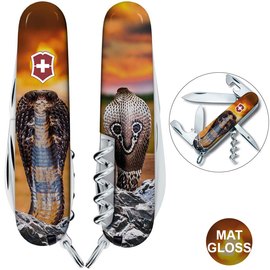 Многофункциональный коллекционный нож Victorinox Spartan Zodiac Королевская кобра (1.3603.Z4230pk)