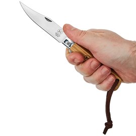 Ніж туристичний Main Knives "Workers line" Clip Point Oak Wood PU Loop Light Brown (1152), зображення 5