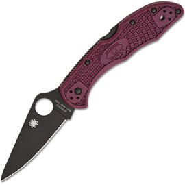 Кишеньковий ніж Spyderco Delica 4 Lightweight BB Micro-Melt PD1 FRN Burgundy (C11BGBKP)