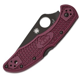 Кишеньковий ніж Spyderco Delica 4 Lightweight BB Micro-Melt PD1 FRN Burgundy (C11BGBKP), зображення 3