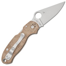 Кишеньковий ніж Spyderco Para 3 CPM Cru-Wear Micarta Brown (C223MPCW), зображення 2