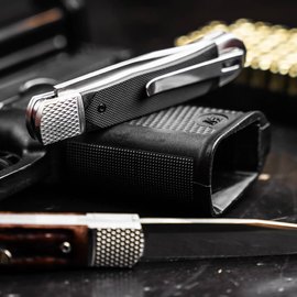 Автоматический выкидной нож Boker Plus Hidden Release Trapper G-10 (01BP0028), изображение 4