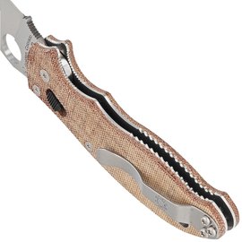 Карманный нож Spyderco Manix 2 CPM Cru-Wear Micarta Brown (C101MPCW2), изображение 4