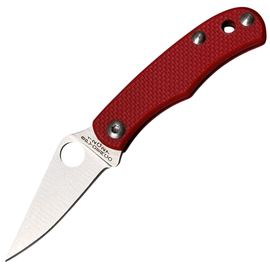 Маленький складний ніж Spyderco Bug 12C27 G-10 Red (C133GRDP), Колір: Червоний, зображення 3