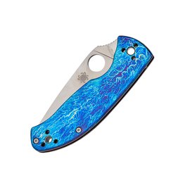 Кишеньковий ніж Spyderco Tenacious D2 Titanium Blue (C122TIBLD2P), зображення 3