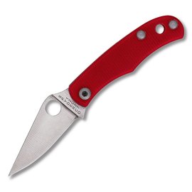 Маленький складний ніж Spyderco Bug 12C27 G-10 Red (C133GRDP), Колір: Червоний