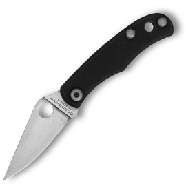 Маленький складний ніж Spyderco Bug 12C27 G-10 Black (C133GBKP), Колір: Чорний