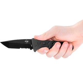 Автоматический выкидной нож Boker Plus Strike Tanto PS All Black (01BO401), изображение 5