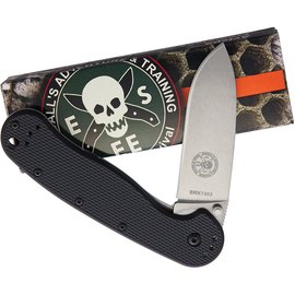EDC ніж Esee Knives Avispa AUS-8 Nylon Black (BRK1301), Покриття клинка: Satin, Колір: Чорний, Марка сталі: AUS-8 (8A), Матеріал рукояті: Нейлон, зображення 5