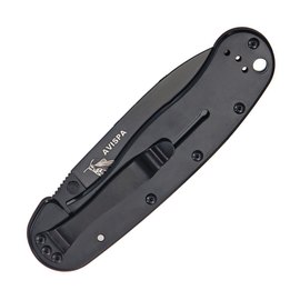 EDC ніж Esee Knives Avispa Black Blade AUS-8 Nylon Black (BRK1301B), Покриття клинка: Black, Колір: Чорний, Марка сталі: AUS-8 (8A), Матеріал рукояті: Нейлон, зображення 2