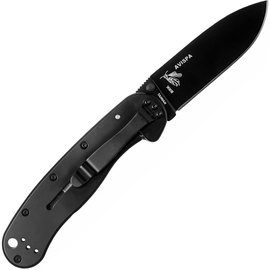 EDC ніж Esee Knives Avispa Black Blade D2 Carbon fiber G10 Black (BRK1302CFB), Покриття клинка: Black, Колір: Чорний, Марка сталі: D2, Матеріал рукояті: G-10, зображення 2